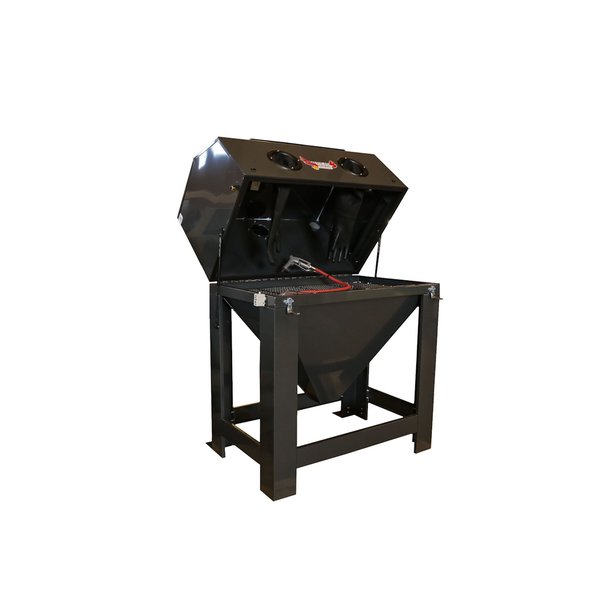 American Hawk Industrial Sandblast Media Cabinet 36"W x 24"D Machine Only Abrasive Blaster 2022ZOR